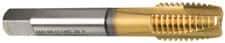 Guhring - M8x1.25 Metric Coarse, 3 Flute, TiN Finish, Cobalt Spiral Point Tap - Plug Chamfer, Right Hand Thread, 2.72" OAL, 0.71" Thread Length, 0.318" Shank Diam, 6H Class of Fit, Series 3927 - Exact Industrial Supply