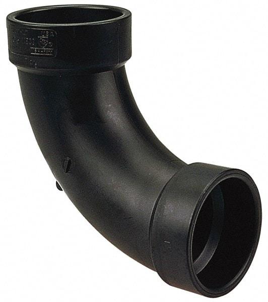 NIBCO - 1-1/2", ABS Drain, Waste & Vent Pipe 90 Street Elbow - Spig x Hub - All Tool & Supply