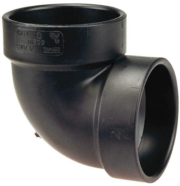 NIBCO - 1-1/2", ABS Drain, Waste & Vent Pipe 90 Vent Elbow - Hub x Hub - All Tool & Supply