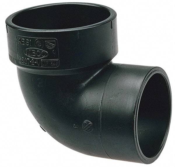 NIBCO - 2", ABS Drain, Waste & Vent Pipe 90 Street Elbow - Spig x Hub - All Tool & Supply