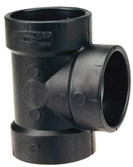 NIBCO - 3 x 3 x 1-1/2", ABS Drain, Waste & Vent Pipe Vent Tee - Hub x Hub x Hub - All Tool & Supply