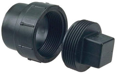 NIBCO - 6", ABS Drain, Waste & Vent Pipe Cleanout Adapter - Spig x CO with Plug - All Tool & Supply