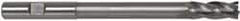 Hertel - 5/8", 1-1/2" LOC, 5/8" Shank Diam, 7-1/8" OAL, 4 Flute, High Speed Steel Square End Mill - Single End, TiN Finish, Right Hand Cut - All Tool & Supply