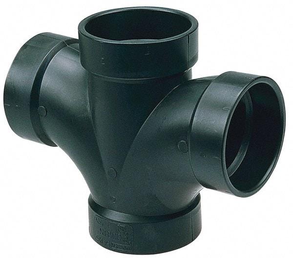 NIBCO - 4", ABS Drain, Waste & Vent Pipe Double Sanitary Tee - All Hub - All Tool & Supply