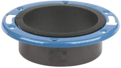 NIBCO - 4 x 3" Pipe, 5-3/8" OD, ABS Reducing Adjustable Closet Flange - 180° Max Working Temp, Hub End Connections - All Tool & Supply