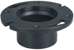 NIBCO - 4 x 3" Pipe, 5-3/8" OD, ABS Closet Flange - 180° Max Working Temp, FIPT End Connections - All Tool & Supply