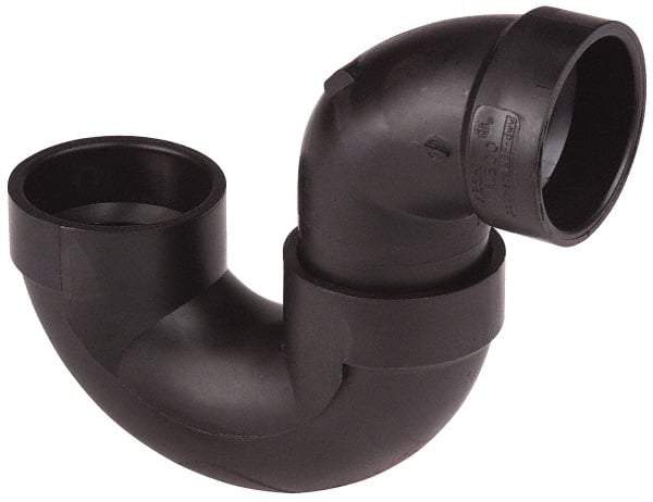 NIBCO - 1-1/2", ABS Drain, Waste & Vent Pipe P Trap - Hub x Hub x CO with Plug - All Tool & Supply