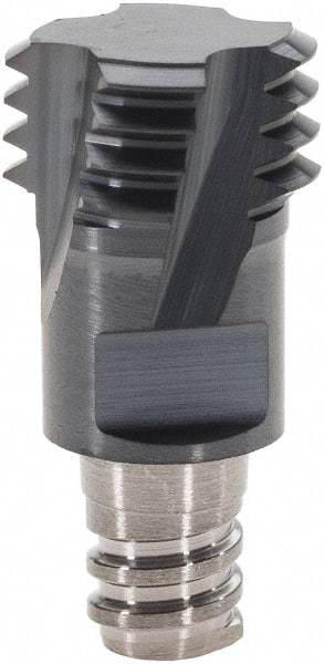 Iscar - MT Grade IC908 Carbide Thread Milling Tip Insert - TiAlN Finish, 4 Flutes, 10mm Cutting Diam, 5.1mm Depth of Cut, 13.35mm Extension - All Tool & Supply