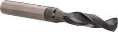 Accupro - 9/32" 140° Solid Carbide Jobber Drill - AlTiN Finish, Right Hand Cut, Spiral Flute, Straight Shank, 3" OAL, Notched Point - All Tool & Supply