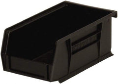 Akro-Mils - 10 Lb. Load Capacity, 7-3/8" Deep, Black Polymer Hopper Stacking Bin - 3" High x 4-1/8" Wide x 7-3/8" Long - All Tool & Supply