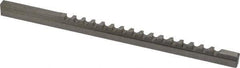 Value Collection - 5mm Keyway Width, Style B-1, Keyway Broach - High Speed Steel, Bright Finish, 1/4" Broach Body Width, 19/64" to 1-11/16" LOC, 6-3/4" OAL - All Tool & Supply