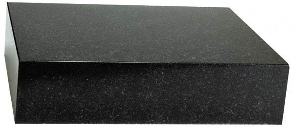 Value Collection - 12" Long x 12" Wide x 3" Thick, Granite Inspection Surface Plate - B Toolroom Grade, 0.0001" Unilateral Tolerance - All Tool & Supply