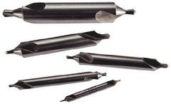 Keo - 5 Piece, #11 to 15, Bell Edge, High Speed Steel Combo Drill & Countersink Set - 60° Incl Angle - All Tool & Supply