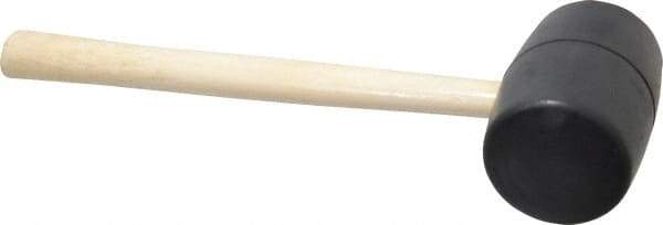 Value Collection - 2 Lb Head Rubber Mallet - 16-1/2" OAL, Wood Handle - All Tool & Supply