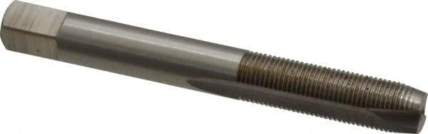 Interstate - M8x0.75 Metric Fine, 2 Flute, Bright Finish, High Speed Steel Spiral Point Tap - Plug Chamfer, Right Hand Thread, 2-23/32" OAL - Exact Industrial Supply