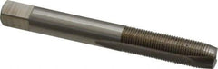 Interstate - M8x0.75 Metric Fine, 2 Flute, Bright Finish, High Speed Steel Spiral Point Tap - Plug Chamfer, Right Hand Thread, 2-23/32" OAL - Exact Industrial Supply