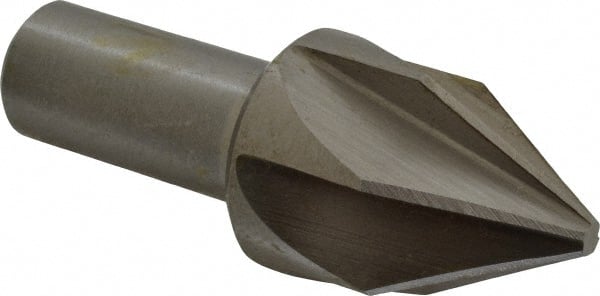 Interstate - 1-1/4" Head Diam, 3/4" Shank Diam, 6 Flute 60° Cobalt Countersink - All Tool & Supply