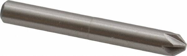 Interstate - 1/4" Head Diam, 1/4" Shank Diam, 6 Flute 82° Cobalt Countersink - All Tool & Supply