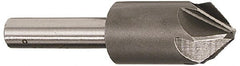 Interstate - 3/4" Head Diam, 1/2" Shank Diam, 6 Flute 60° Cobalt Countersink - All Tool & Supply