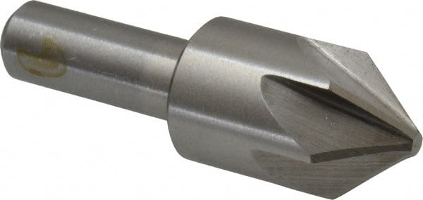 Interstate - 7/8" Head Diam, 1/2" Shank Diam, 6 Flute 82° Cobalt Countersink - All Tool & Supply