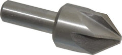 Interstate - 1" Head Diam, 1/2" Shank Diam, 6 Flute 82° Cobalt Countersink - All Tool & Supply