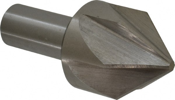 Interstate - 2" Head Diam, 1" Shank Diam, 6 Flute 82° Cobalt Countersink - All Tool & Supply