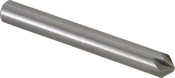 Interstate - 1/4" Head Diam, 1/4" Shank Diam, 6 Flute 90° Cobalt Countersink - All Tool & Supply