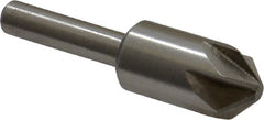 Interstate - 1/2" Head Diam, 1/4" Shank Diam, 6 Flute 90° Cobalt Countersink - All Tool & Supply