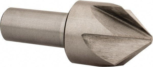 Interstate - 1-3/4" Head Diam, 1" Shank Diam, 6 Flute 90° Cobalt Countersink - All Tool & Supply