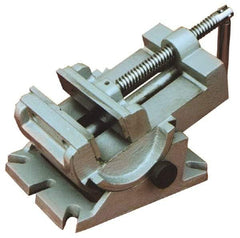 Interstate - 4-1/4" Jaw Opening Capacity x 1-1/2" Throat Depth, Horizontal Drill Press Vise - 4-1/2" Wide x 1-1/2" High Jaw, Stationary Base, Standard Speed, 7-1/2" OAL x 4.33" Overall Height - All Tool & Supply