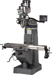 Bridgeport - 9" Table Width x 49" Table Length, Variable Speed Pulley Control, 3 Phase Knee Milling Machine - R8 Spindle Taper, 2 hp - All Tool & Supply