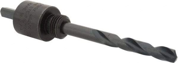 Lenox - 9/16 to 1-3/16" Tool Diam Compatibility, Straight Shank, Carbon Steel Integral Pilot Drill, Hole Cutting Tool Arbor - 15/64" Min Chuck, Triangular Shank Cross Section, Quick-Change Attachment, For Hole Saws 4L - All Tool & Supply