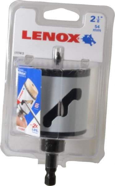 Lenox - 2-1/8" Diam, 1-9/16" Cutting Depth, Hole Saw - Bi-Metal Saw, Toothed Edge - All Tool & Supply