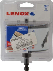 Lenox - 3-5/8" Diam, 1-9/16" Cutting Depth, Hole Saw - Bi-Metal Saw, Toothed Edge - All Tool & Supply