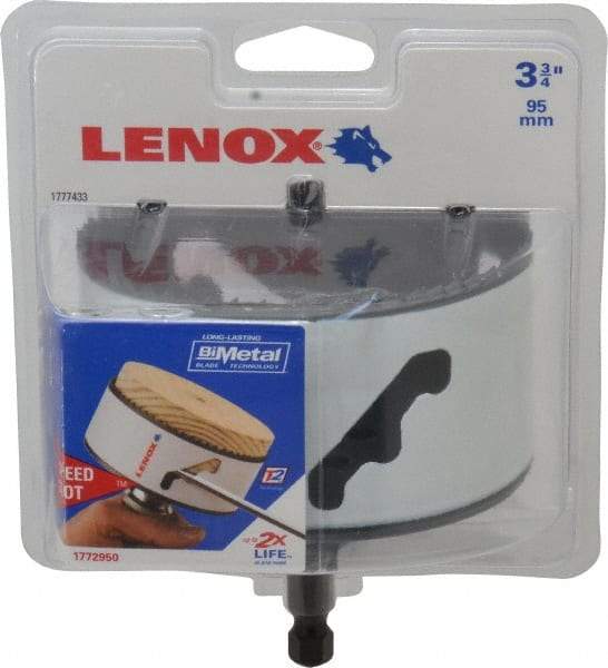 Lenox - 3-3/4" Diam, 1-9/16" Cutting Depth, Hole Saw - Bi-Metal Saw, Toothed Edge - All Tool & Supply