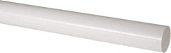 Made in USA - 2' Long, 2-1/4" Diam, Acetal Plastic Rod - Natural (Color) - All Tool & Supply