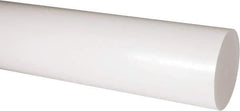 Made in USA - 1' Long, 3-1/2" Diam, Acetal Plastic Rod - Natural (Color) - All Tool & Supply