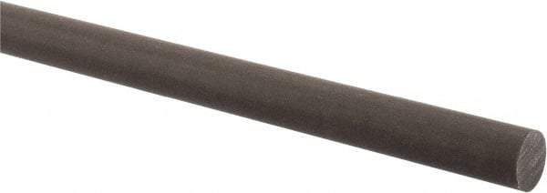 Made in USA - 4' Long, 3/4" Diam, Acetal (PTFE-Filled) Plastic Rod - Brown - All Tool & Supply