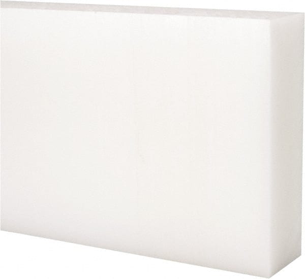 Made in USA - 1' x 6" x 1-1/4" Natural (Color) Acetal Rectangular Bar - All Tool & Supply