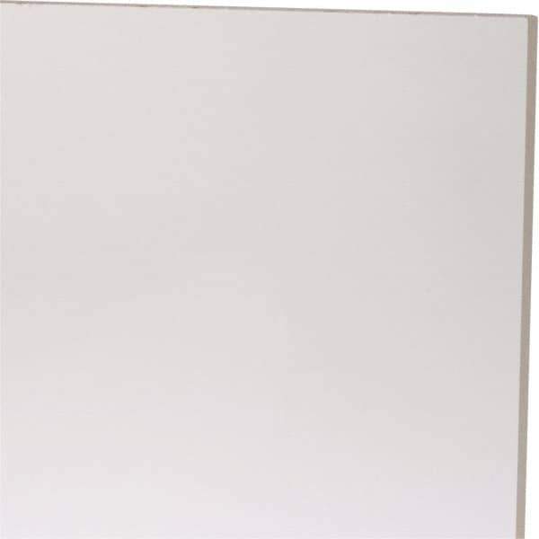 Made in USA - 1/4" Thick x 12" Wide x 2' Long, Acrylic Sheet - Clear, Abrasion Resistant Grade - All Tool & Supply