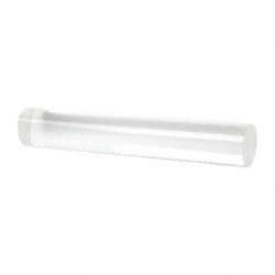 Made in USA - 8' Long, 1" Diam, Acrylic Plastic Rod - Clear - All Tool & Supply