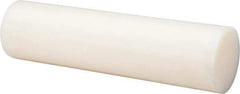 Made in USA - 1' Long, 2-3/4" Diam, Nylon 6/6 Plastic Rod - Natural (Color) - All Tool & Supply