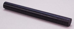 Made in USA - 4' Long, 1-1/2" Diam, Nylon 6/6 Plastic Rod - Black - All Tool & Supply