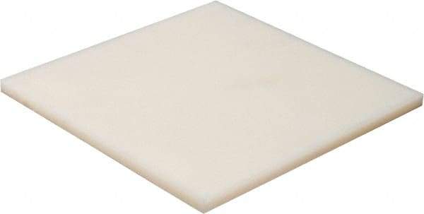 Made in USA - 3/4" Thick x 12" Wide x 1' Long, Nylon 6/6 Sheet - Natural - All Tool & Supply