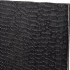 Made in USA - 3/8" Thick x 12" Wide x 2' Long, Nylon 6/6 (MDS-Filled) Sheet - Black - All Tool & Supply