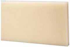 Made in USA - 4' x 4" x 3/8" Natural (Color) Nylon 6/6 Rectangular Bar - All Tool & Supply