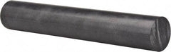 Made in USA - 1' Long, 3" Diam, Polycarbonate Plastic Rod - Black - All Tool & Supply