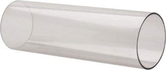 Made in USA - 2-1/2 Inch Outside Diameter x 8 Ft. Long, Plastic Round Tube - Polycarbonate - All Tool & Supply