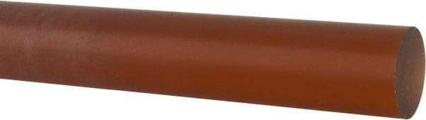 Made in USA - 1' Long, 1-1/4" Diam, Polyetherimide (PEI) Plastic Rod - Natural (Color) - All Tool & Supply