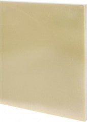 Made in USA - 1/2" Thick x 12" Wide x 1' Long, Epoxyglass Laminate (G10/F4) Sheet - Mustard Yellow, ±0.036 Tolerance - All Tool & Supply